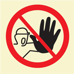 Public Information Photoluminescent Signs