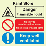Public Information Photoluminescent Signs